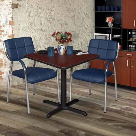 CAIN Square Tables > Breakroom Tables > Cain Square & Round Tables, 30 W, 30 L, 29 H, Wood|Metal Top TB3030MH
